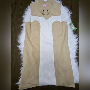Lilly Pulitzer Cream and White Midi Dress